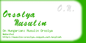 orsolya musulin business card